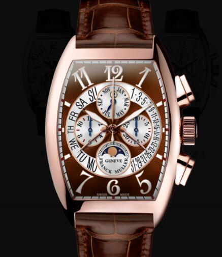 Franck Muller Cintree Curvex Men Perpetual Calendar Replica Watch for Sale Cheap Price 8880 CC QP B 5N BROWN